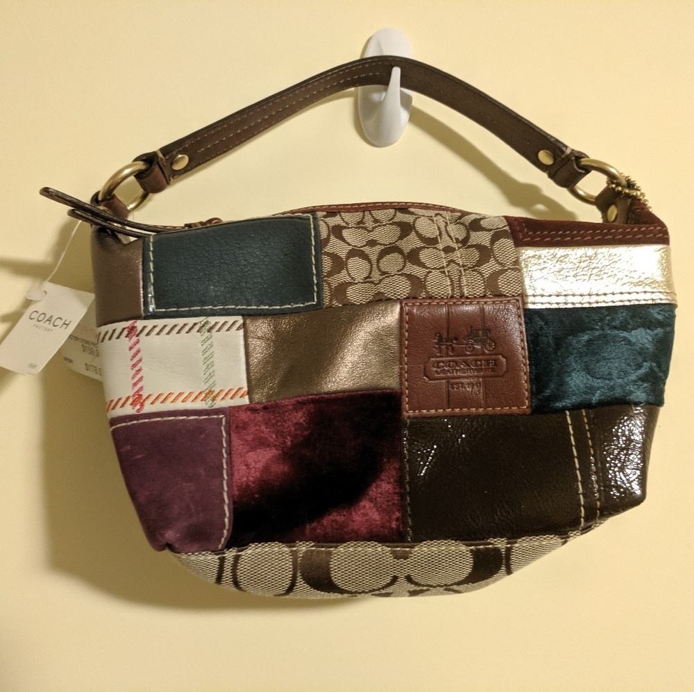 NWT small Coach patchwork leather purse